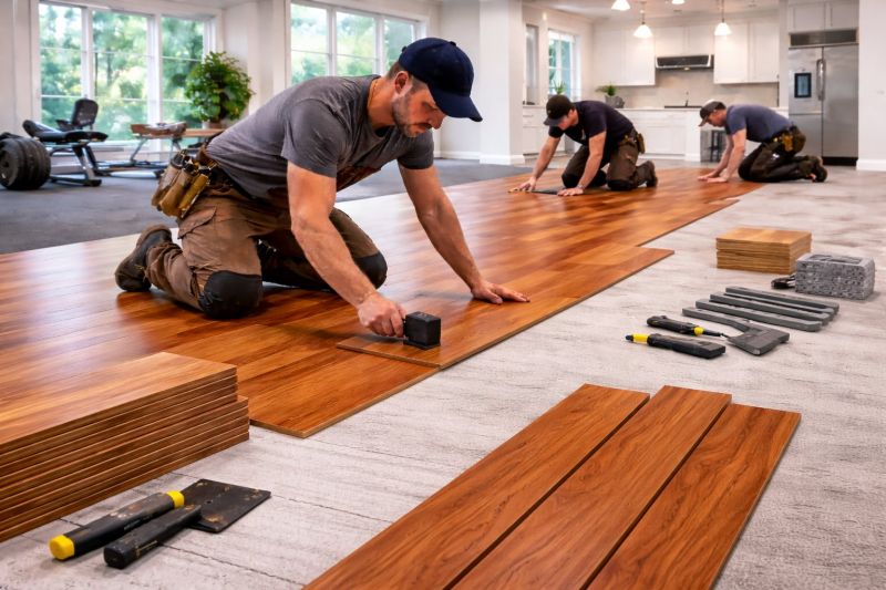 Cherry Floor Installation in Vienna, VA
