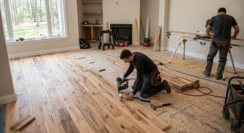 Hickory Floor Installation in Gaithersburg, MD