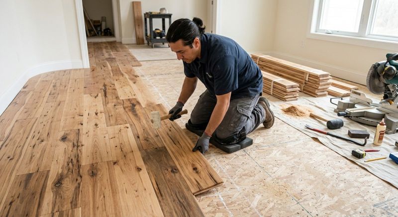 Hickory Floor Installation in Gaithersburg, MD