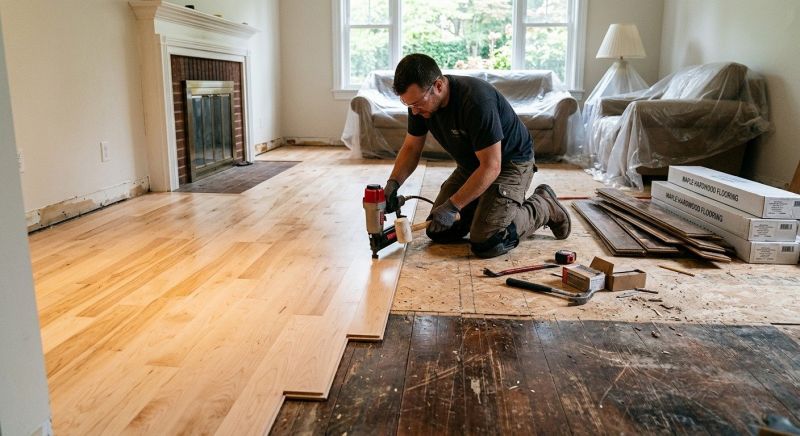 Maple Flooring Installation in Derwood, MD