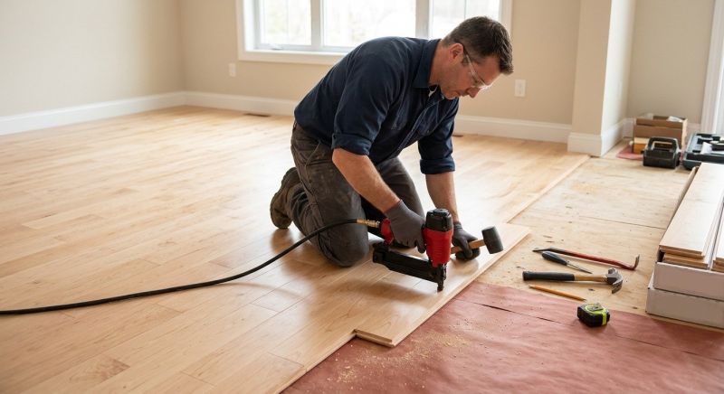 Maple Flooring Installation in Hamilton, VA
