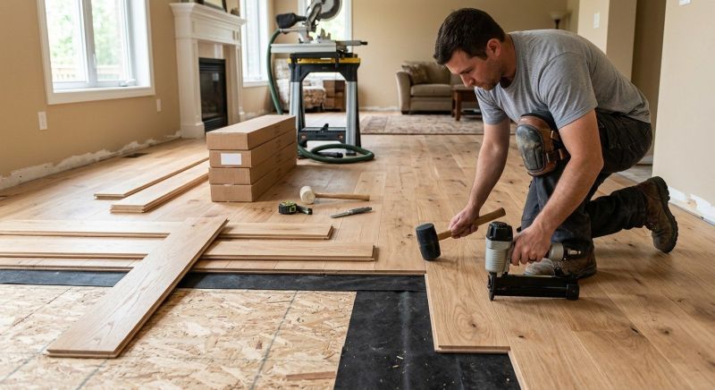 Oak Floor Installation in Ashburn, VA