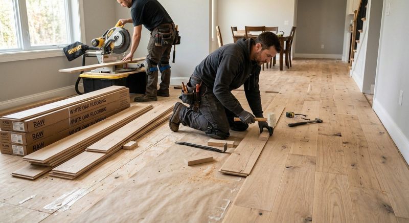 Oak Floor Installation in Columbia, MD