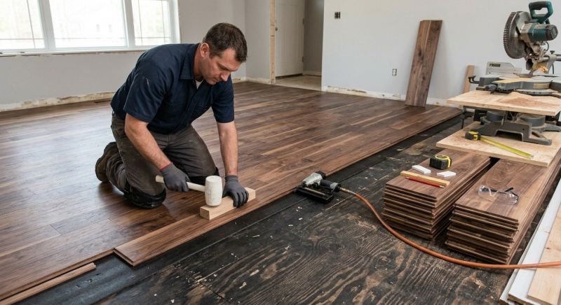 Walnut Flooring Installation in Gaithersburg, MD
