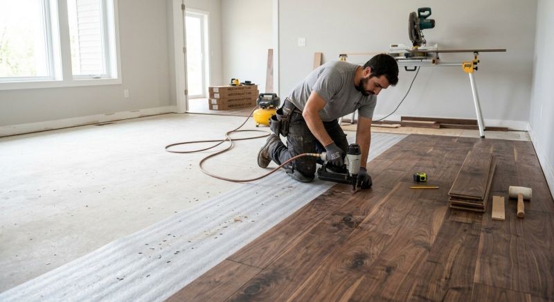 Walnut Flooring Installation in Gaithersburg, MD