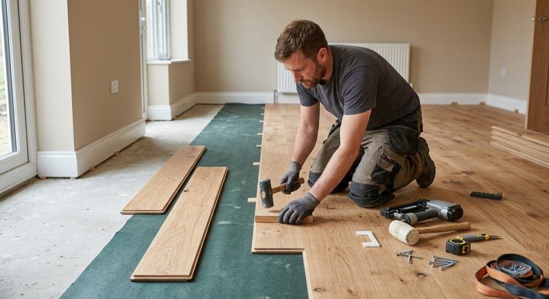 Wide Plank Floor Installation in Gaithersburg, MD