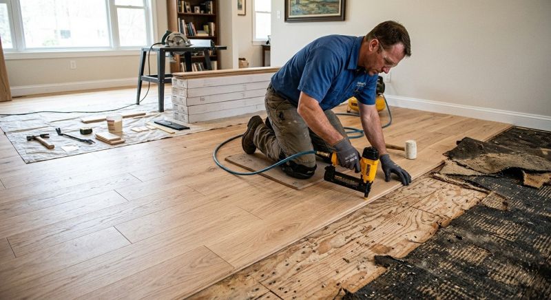 Wood Floor Replacement in Burke, VA
